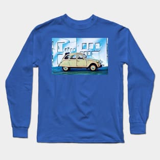 French Car 2CV Long Sleeve T-Shirt